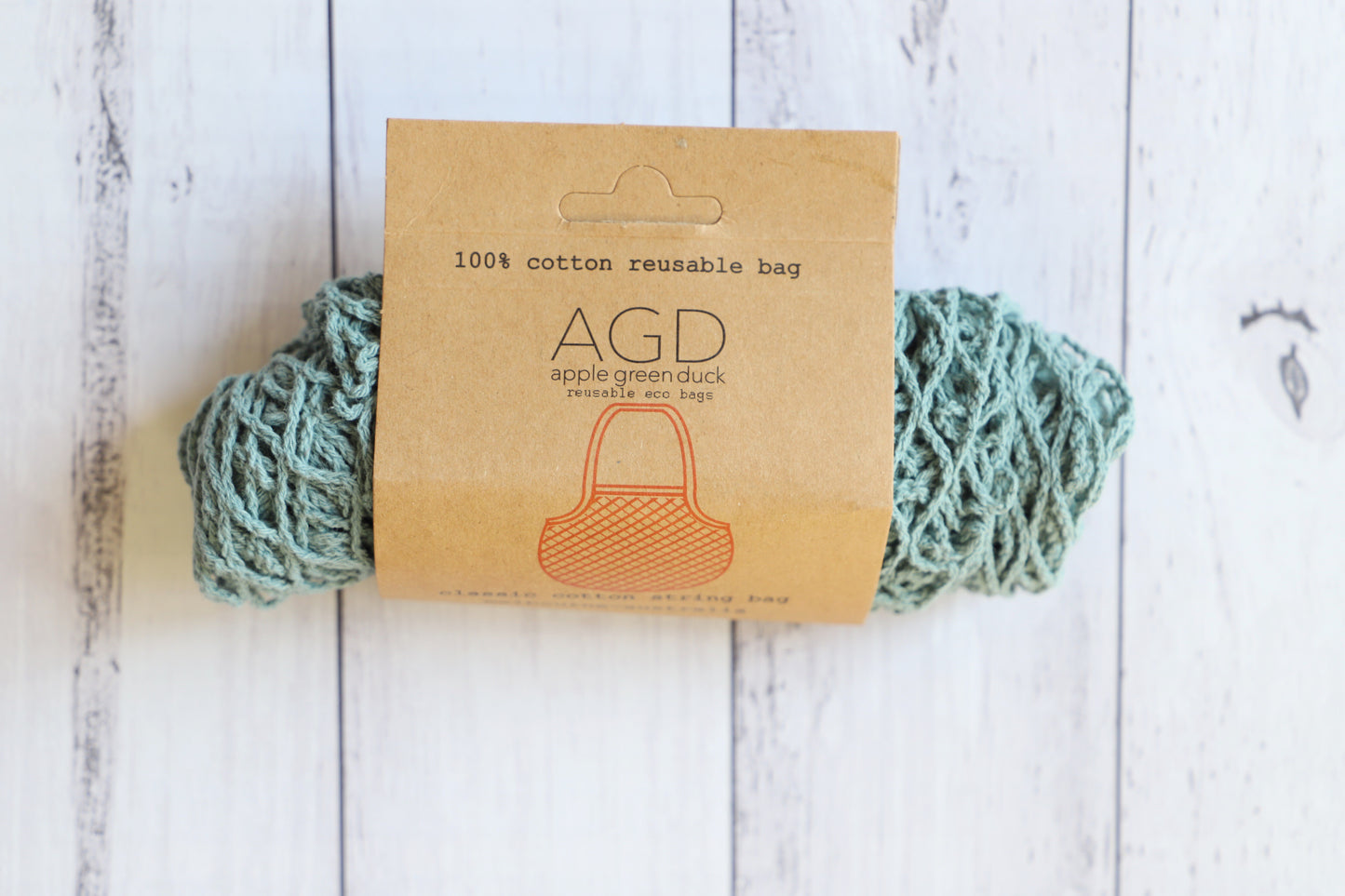 Apple Green Duck - String Bag - EcoLife Box