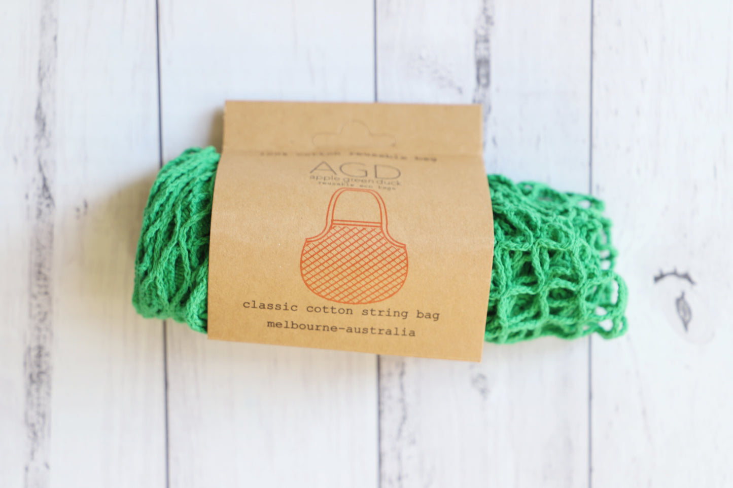 Apple Green Duck - String Bag - EcoLife Box