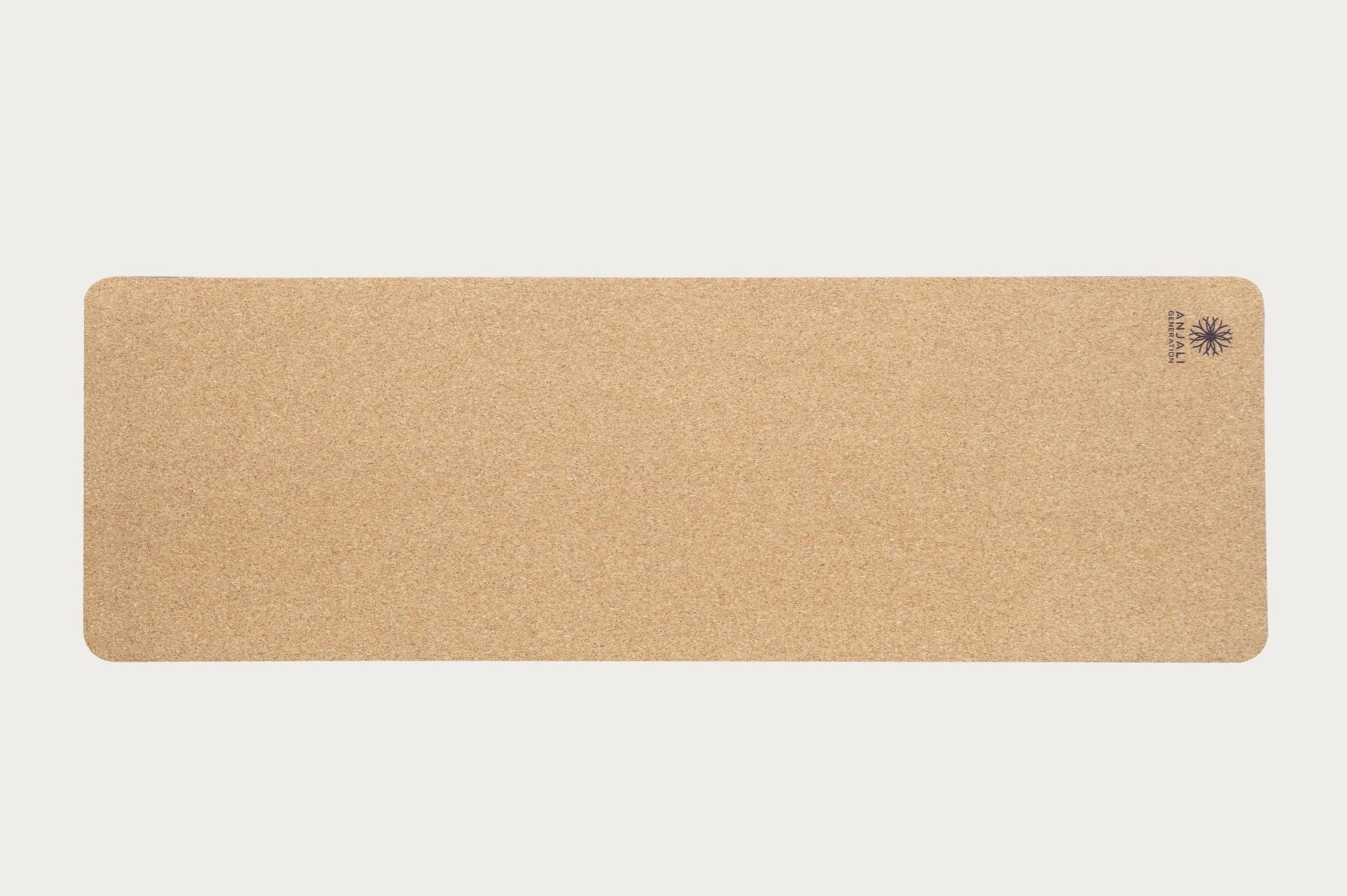 Anjali Generation luxury cork yoga mat on a white background