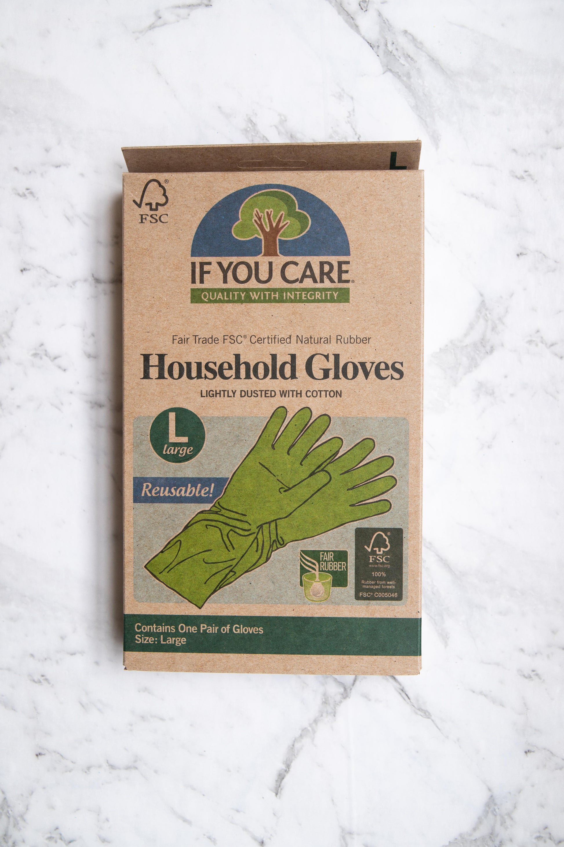 If You Care - FSC Certified Rubber Household Gloves - EcoLife Box
