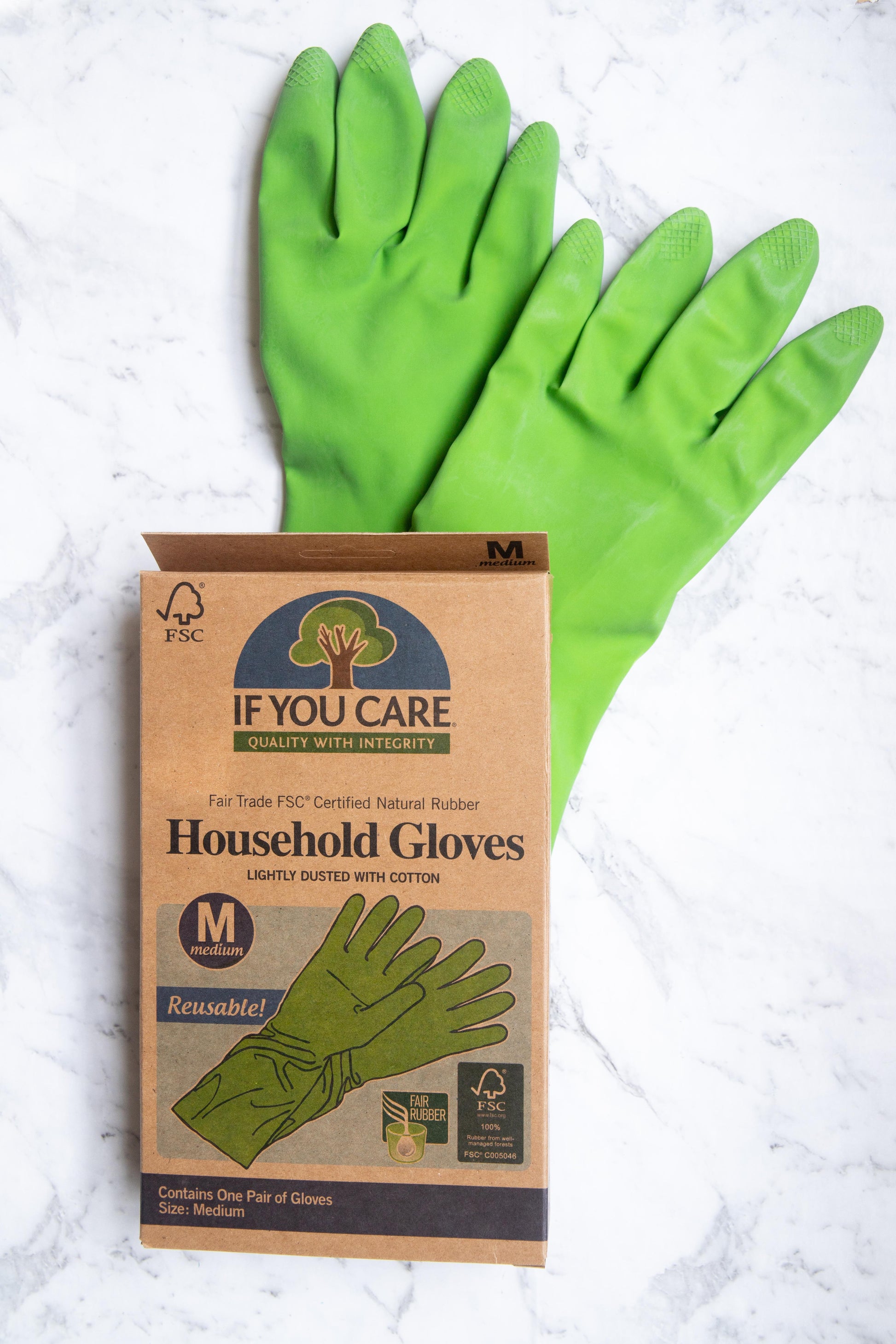 If You Care - FSC Certified Rubber Household Gloves - EcoLife Box