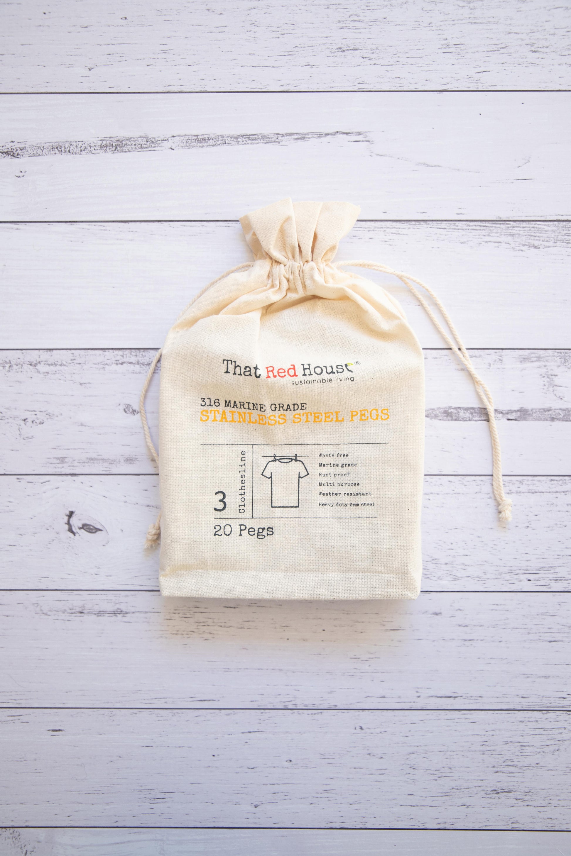 That Red House - Stainless Steel Pegs - EcoLife Box