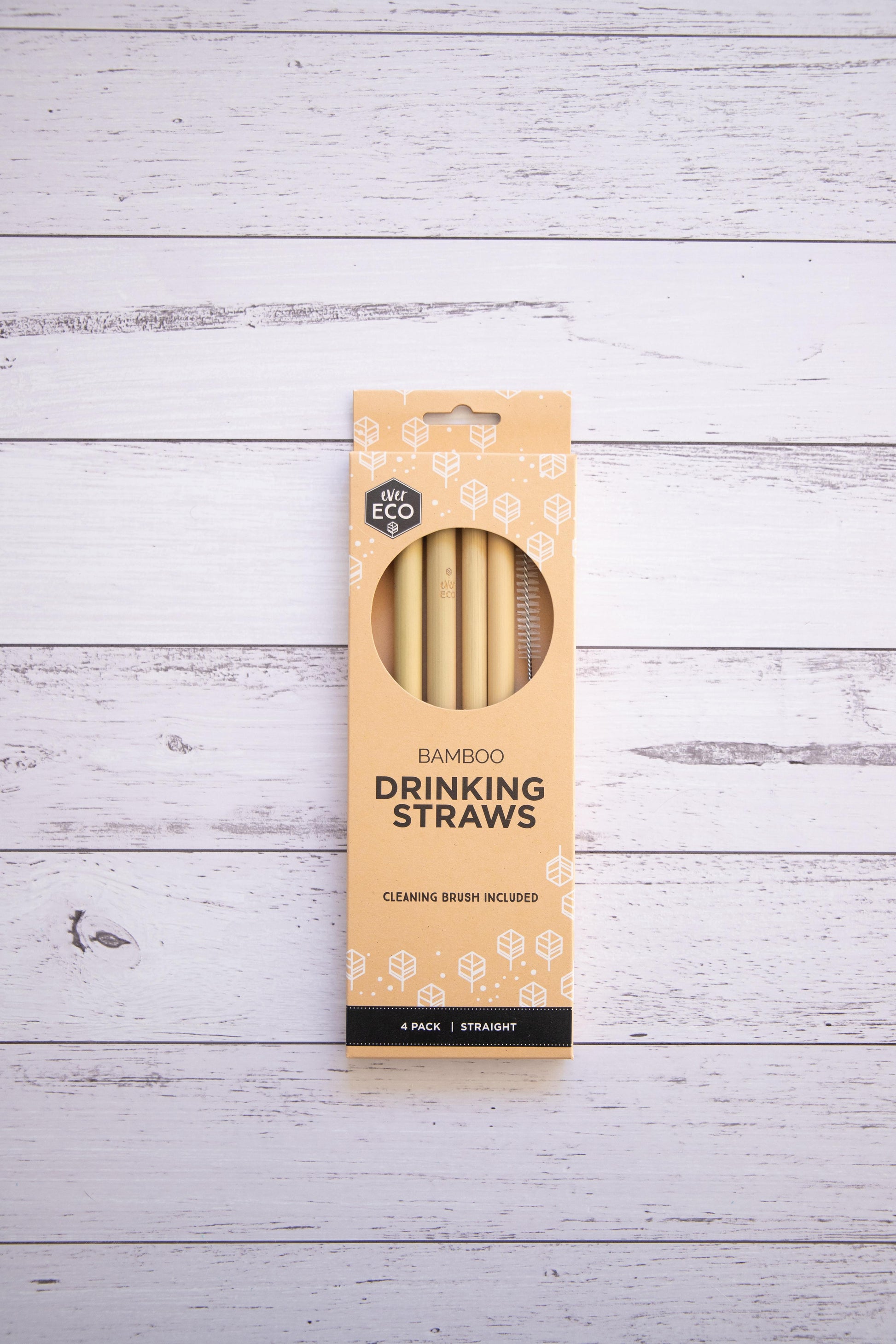 Ever Eco - Bamboo Drinking Straws 4 pack - EcoLife Box
