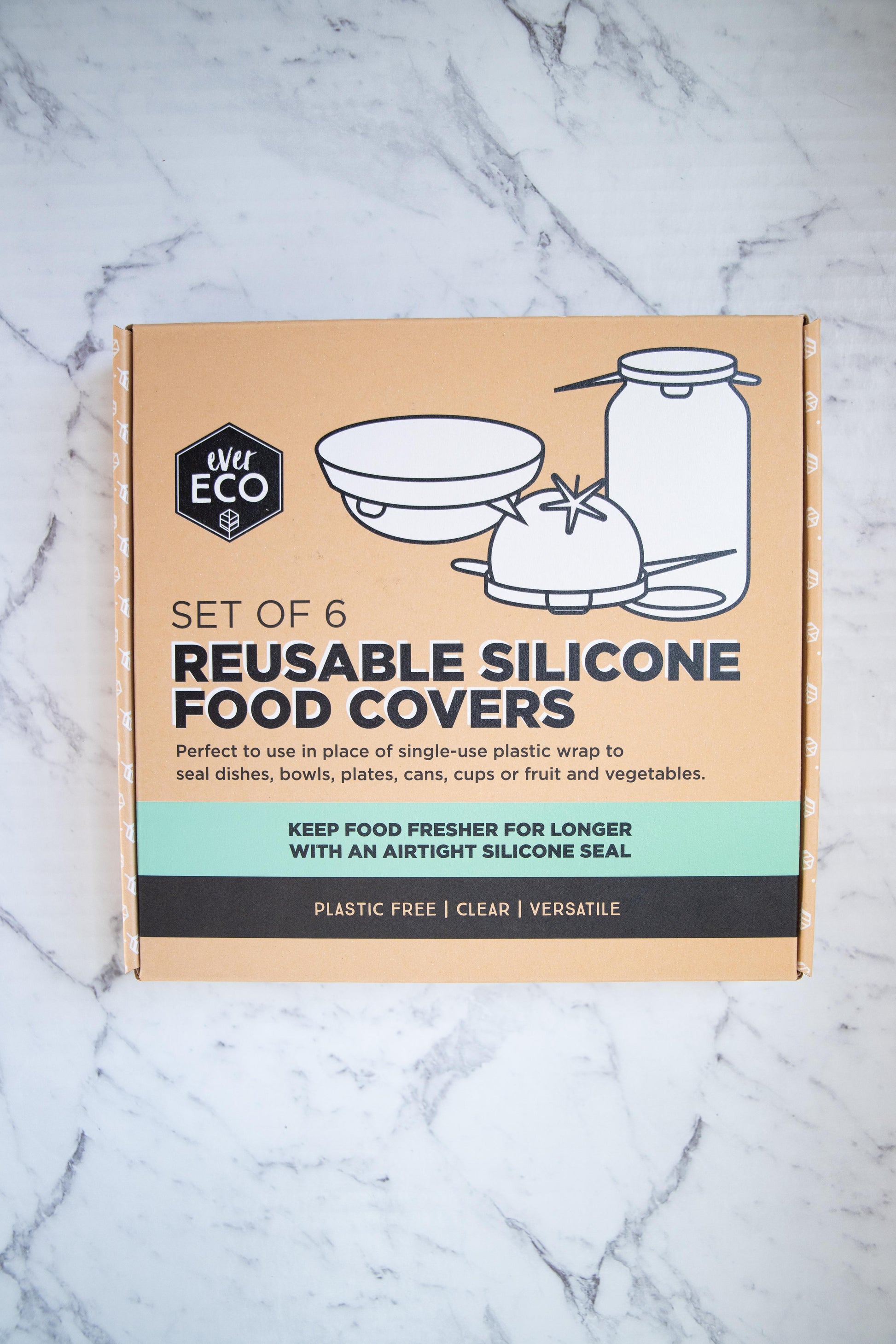 Ever Eco - Silicone Food Covers Set of 6 - EcoLife Box