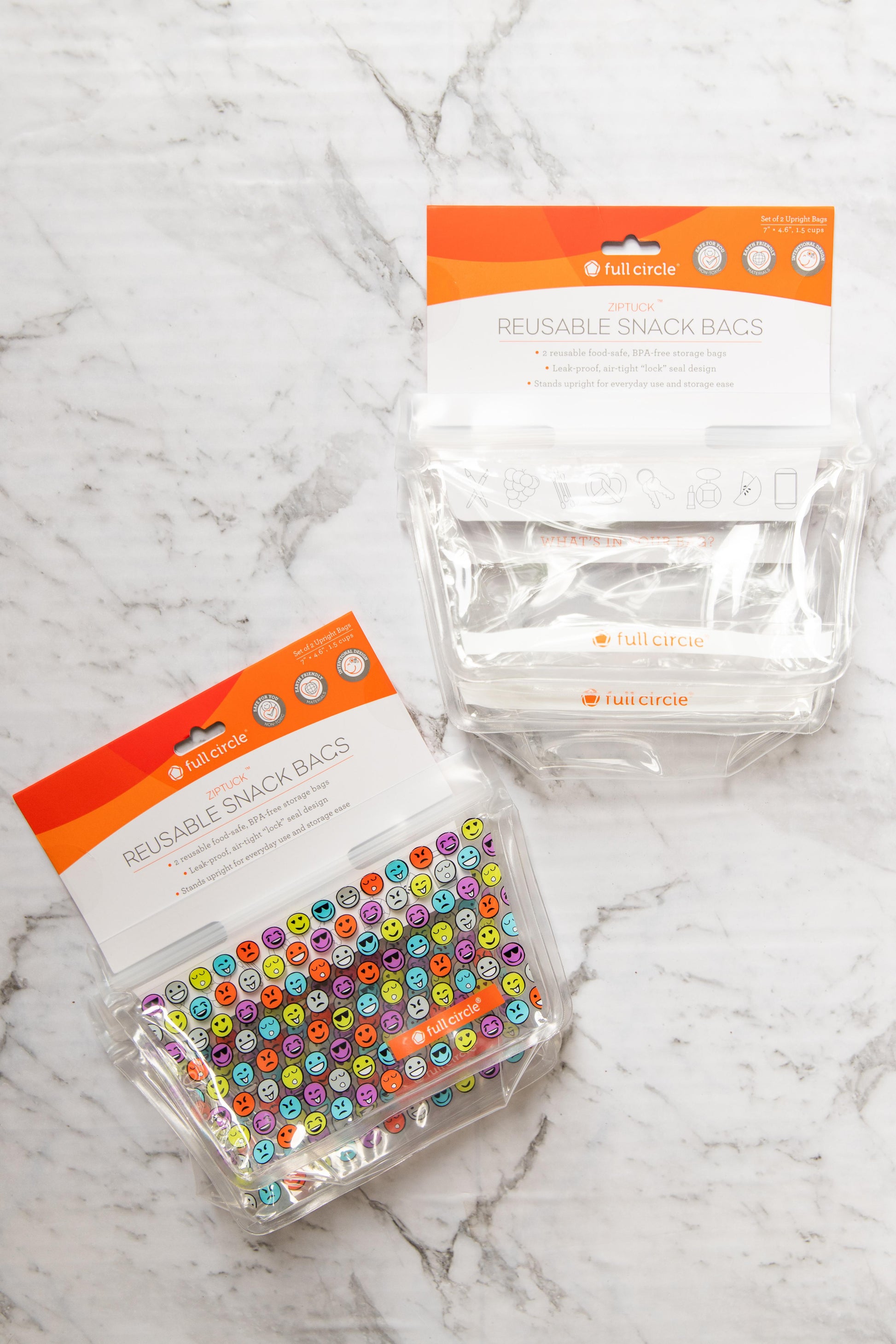 Full Circle - Ziptuck Reusable Snack Bags - EcoLife Box