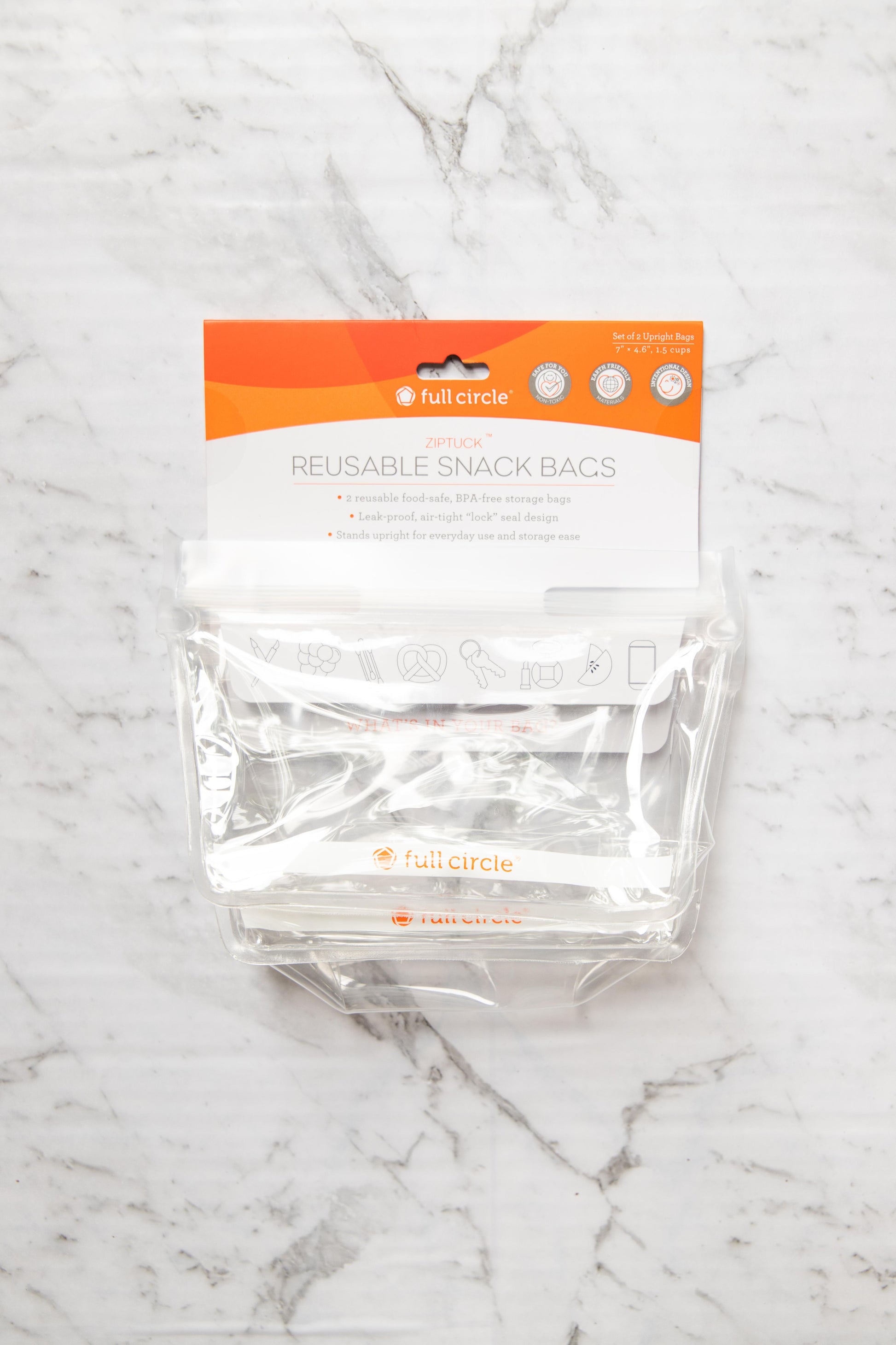 Full Circle - Ziptuck Reusable Snack Bags - EcoLife Box