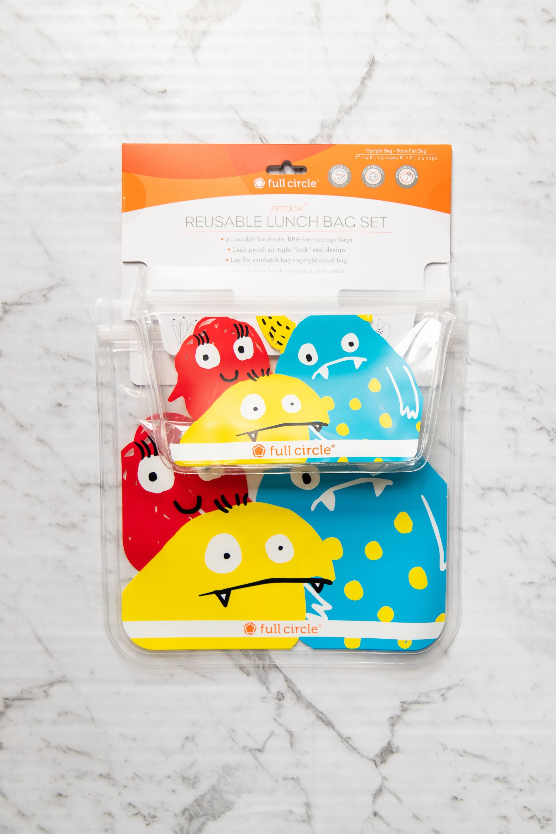 Full Circle - Ziptuck Reusable Lunch Bag Set - EcoLife Box