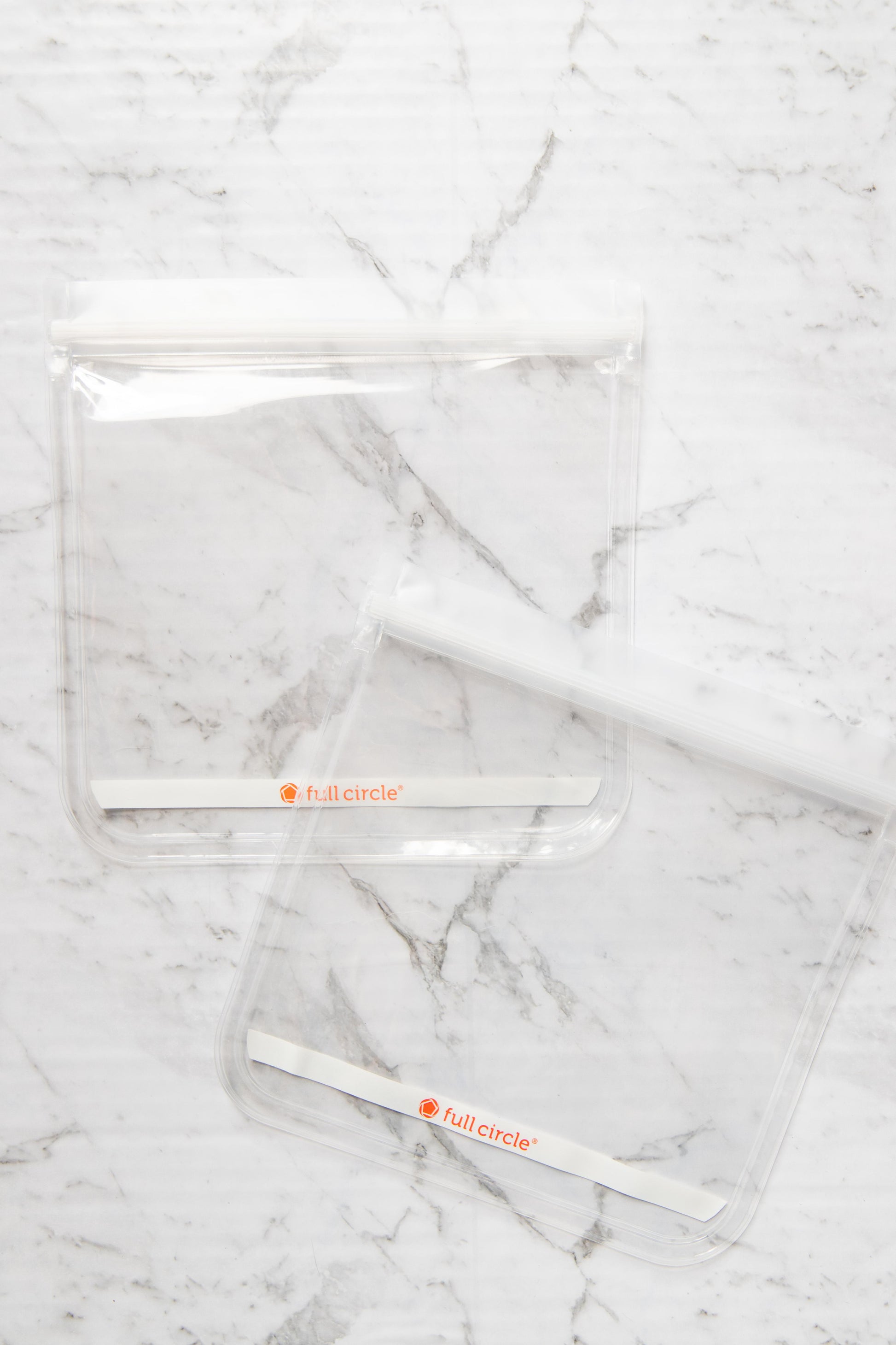 Full Circle - Ziptuck Reusable Sandwich Bags Clear - EcoLife Box