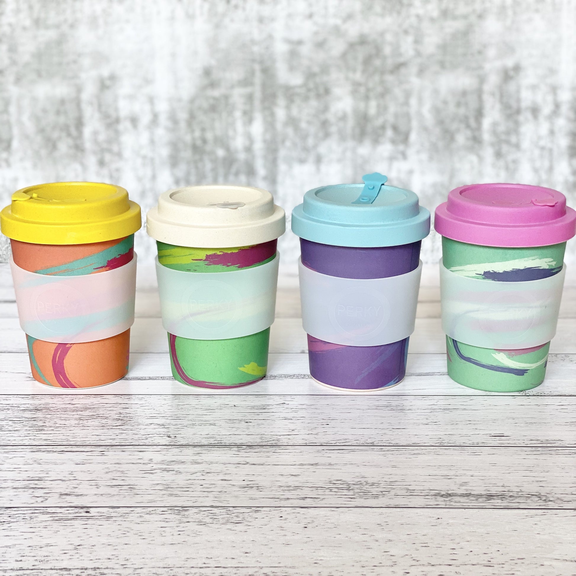 Perky by Nature – Biodegradable Reusable Coffee Cup 12oz - EcoLife Box