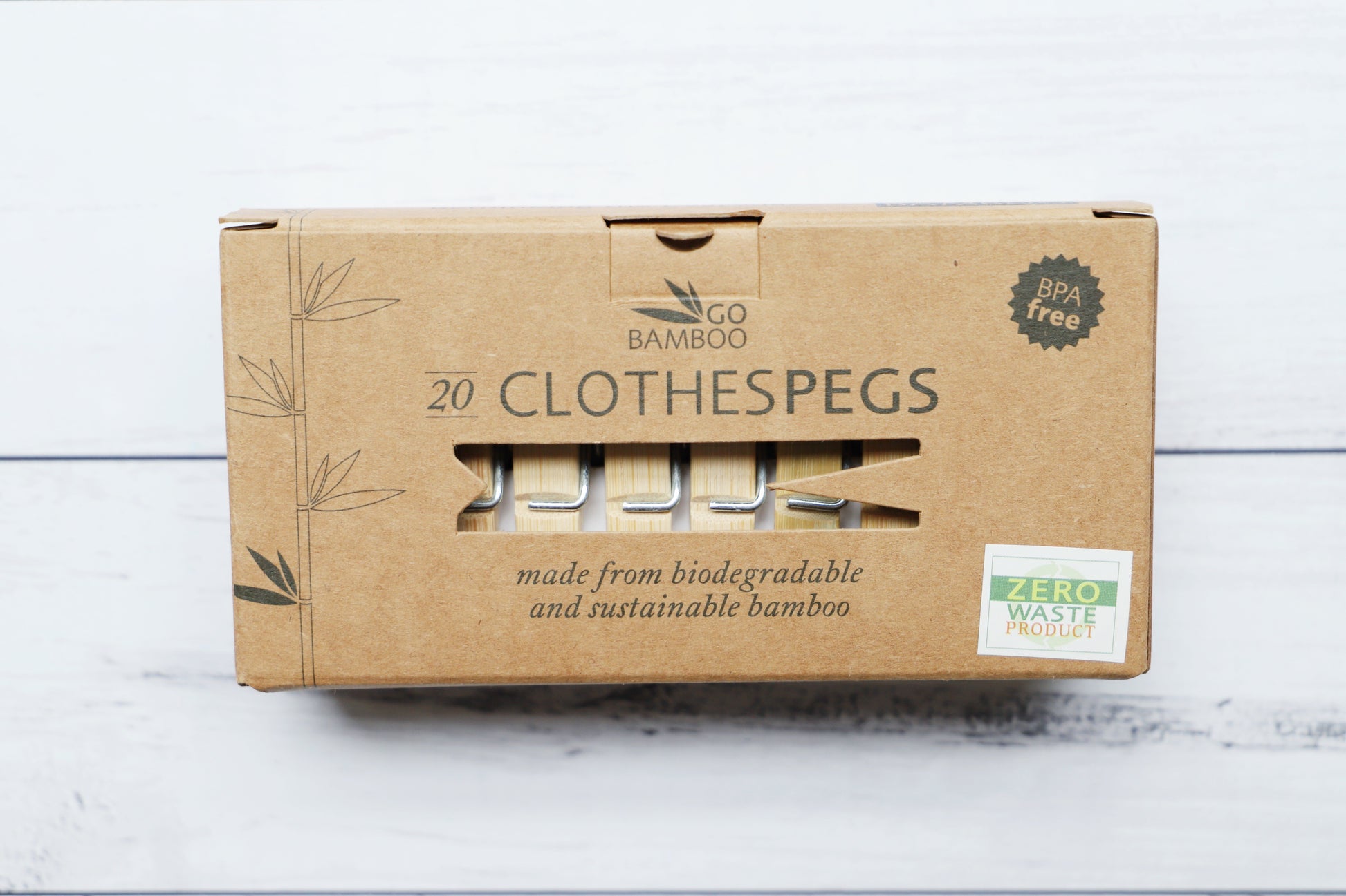 Go Bamboo - Clothes Pegs - EcoLife Box