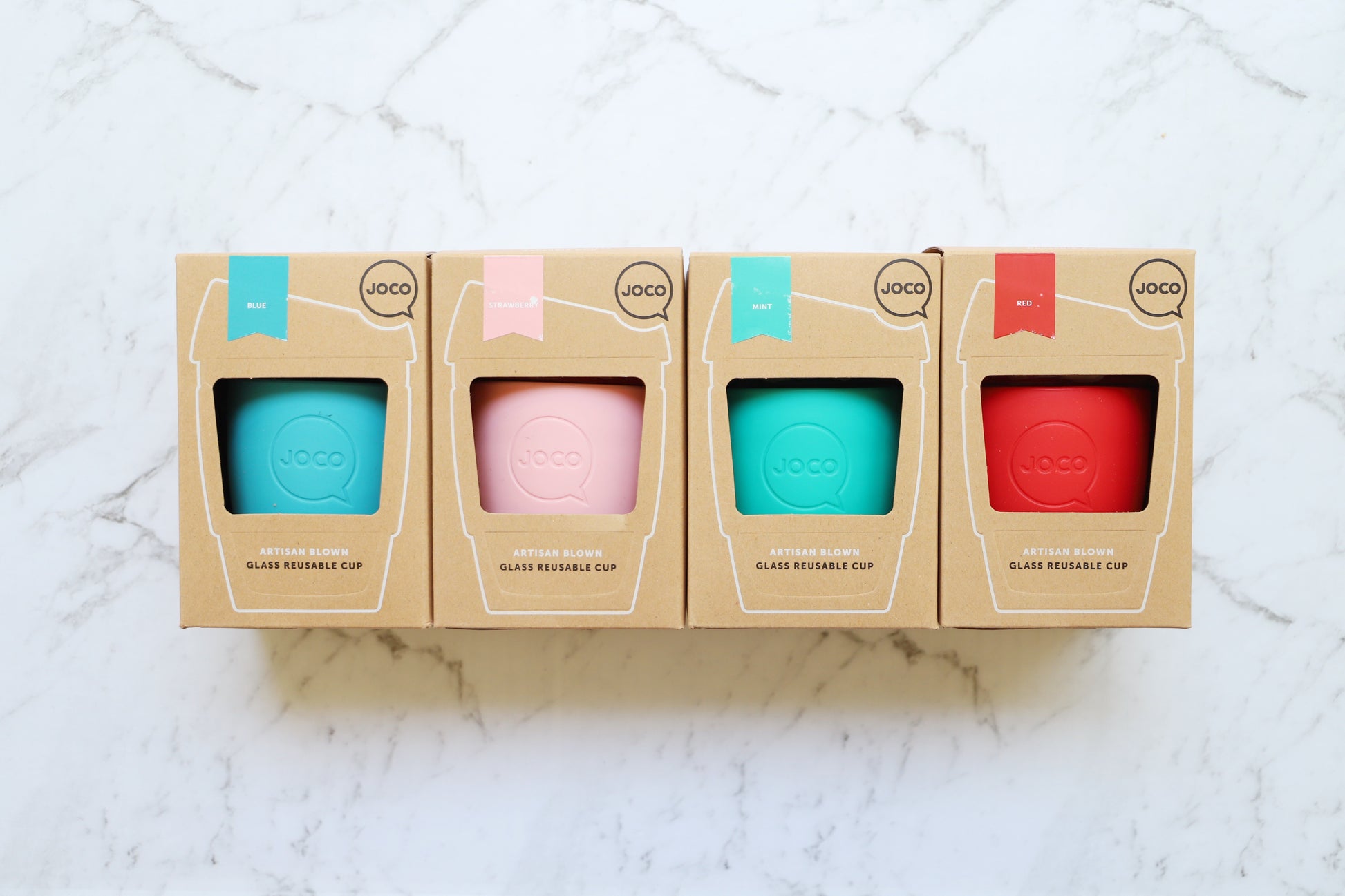 Joco 12oz Glass Reusable Coffee Cup - EcoLife Box