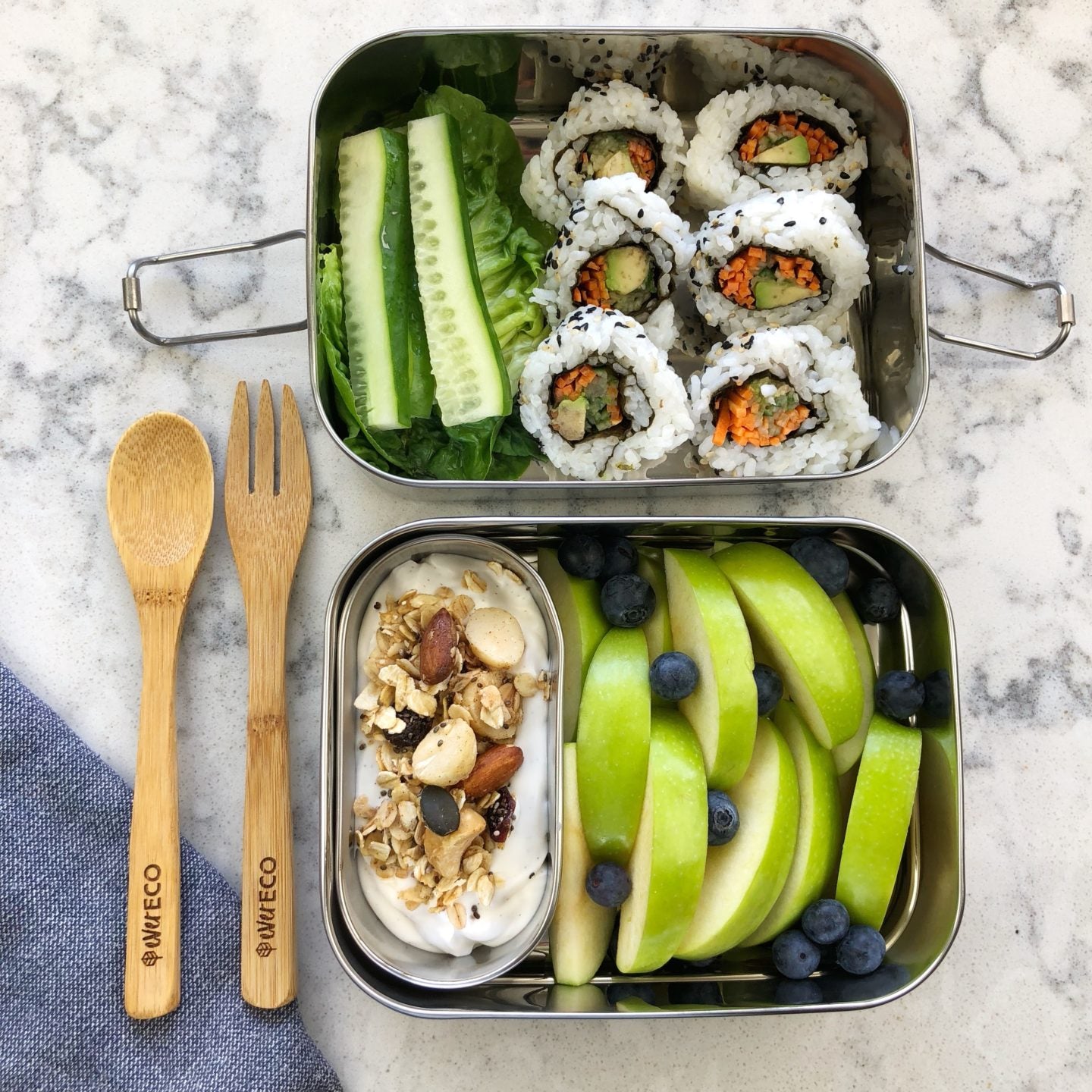 Ever Eco - Stainless Steel Stackable Bento Box - EcoLife Box