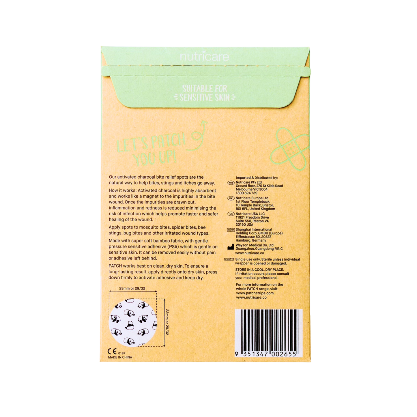 PATCH (Aus) - Eco First Aid - Patch Bite Relief Spots - 30 spots