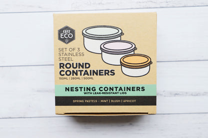 Ever Eco - Round Nesting Containers 3pce Set