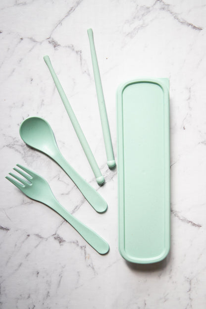 Big Bite Eco - Bamboo Fibre Reusable Cutlery Set - EcoLife Box