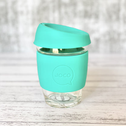 Joco 12oz Glass Reusable Coffee Cup - EcoLife Box